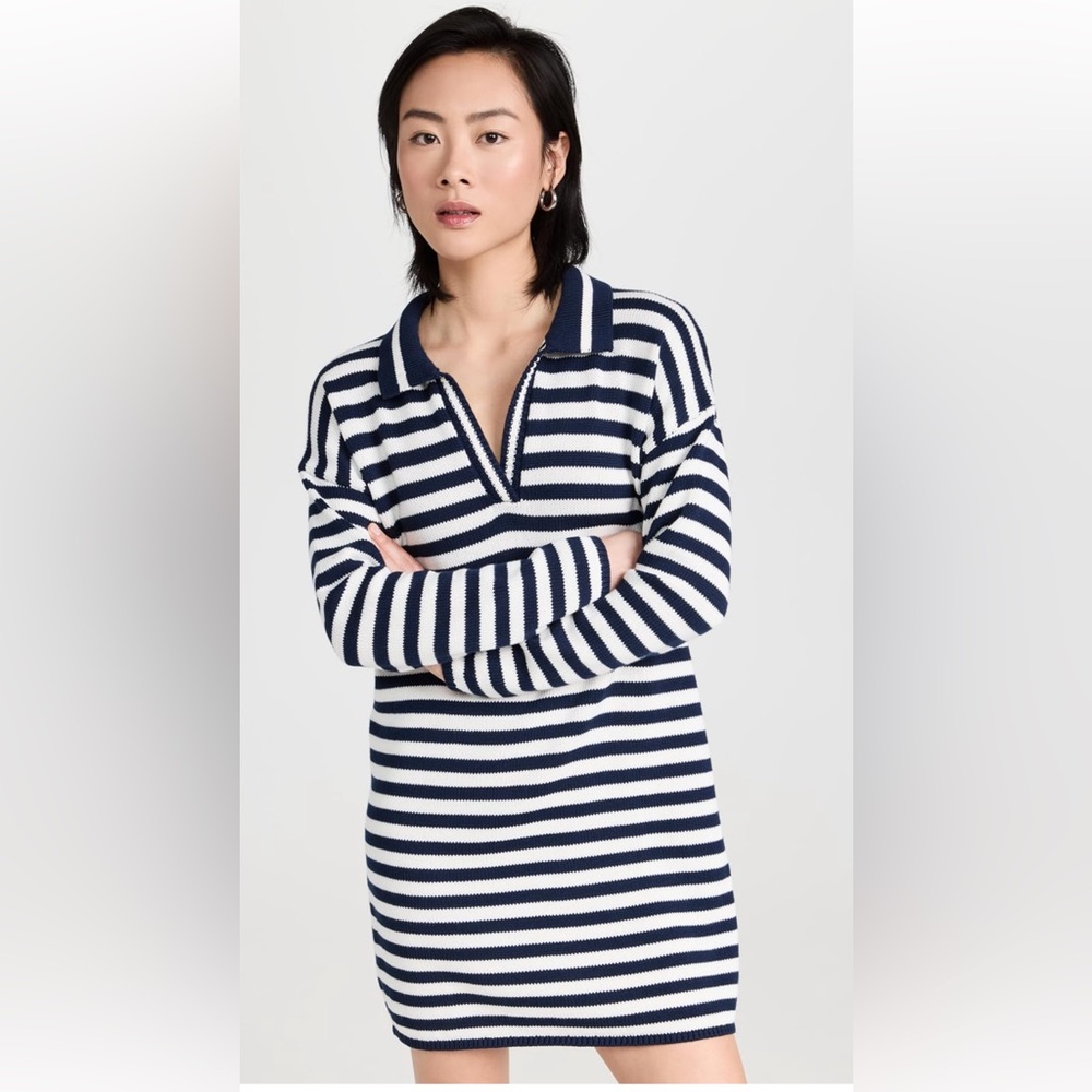 NWOT 525 Stripe Polo Mini Dress